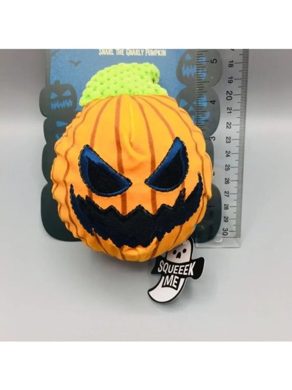 BARK Haunted Hounds Snarl the Gnarly Pumpkin Whip-N-Flip Stem